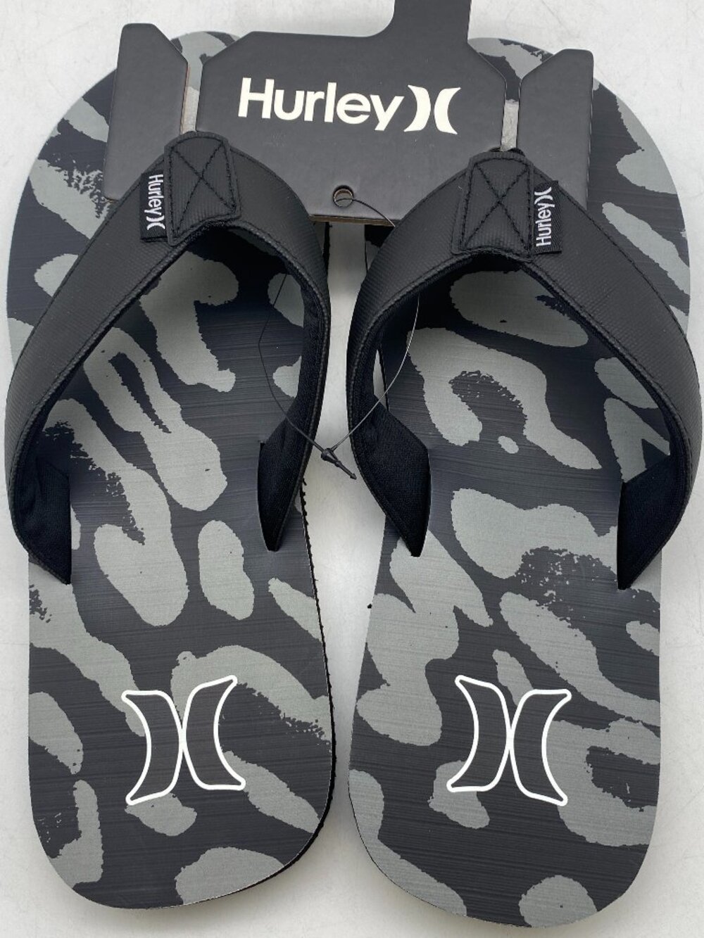 *** HOT DEAL *** HURLEY FLIP FLOP SANDALS BLACK/GREY US MEN VARIOUS SIZE